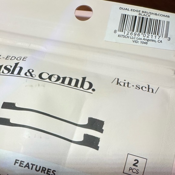 Kitsch Double Sided Edge Control Brushes Soft Nylon Bristles For Bangs, Hairline - Picture 6 of 11